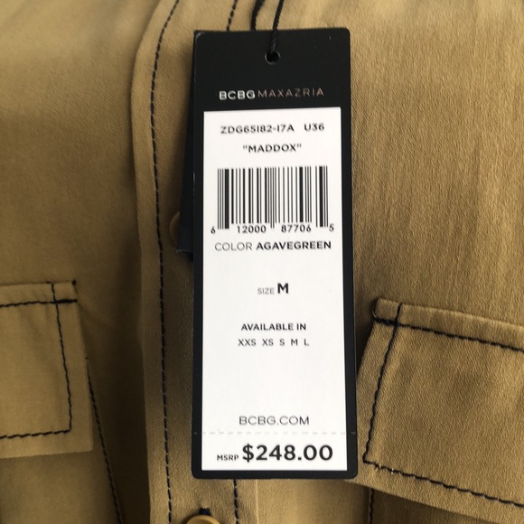 BCBG Brand New With Tag  MADDOX 100% silk dress. - Picture 4 of 7